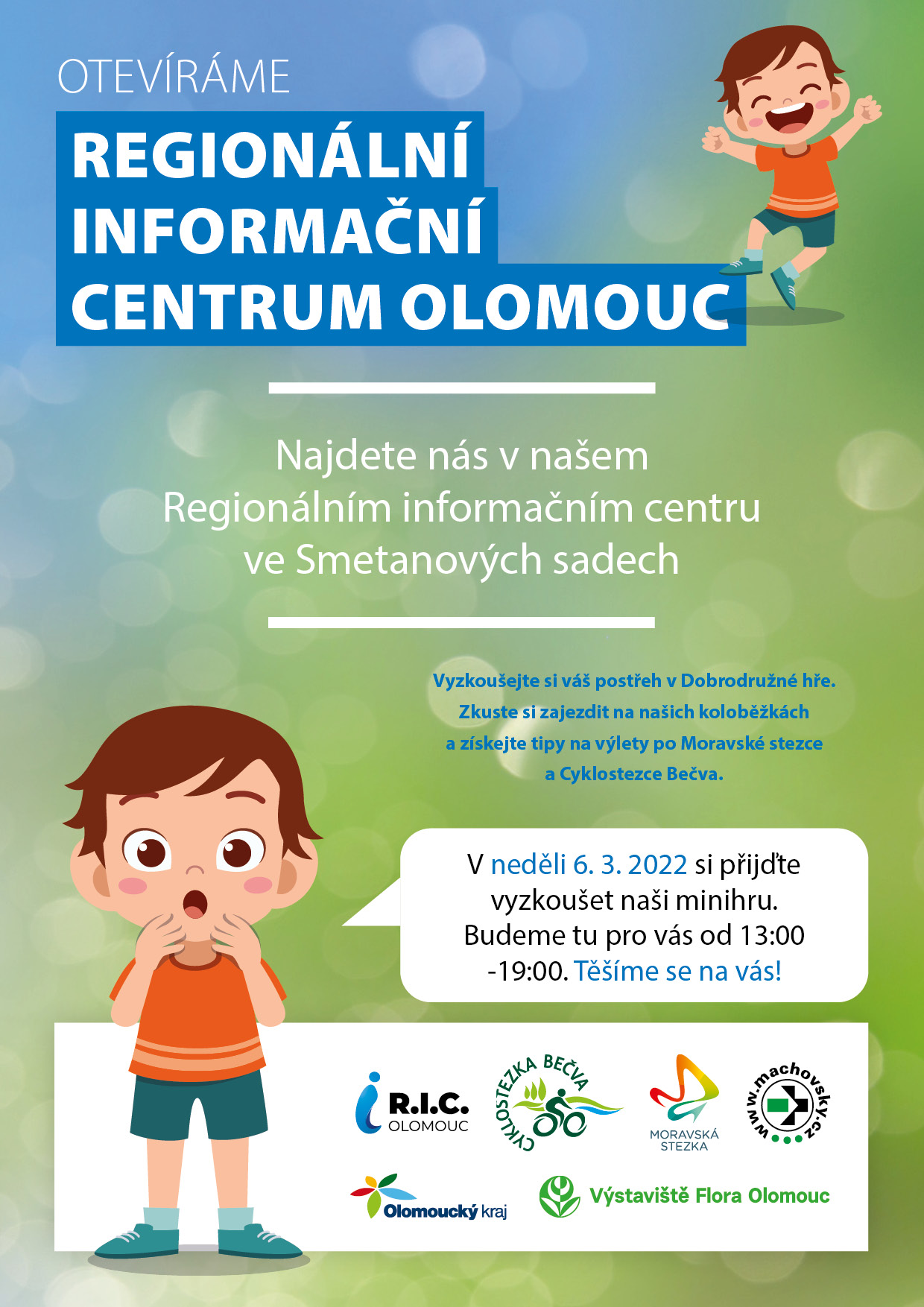 Regionální informační centrum Olomouc otevření 6. 3. 2022